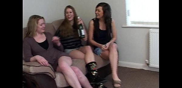  Amber, Bex & Maisie play Strip Spin-the-Bottle